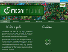 Tablet Screenshot of meganatural.com.br